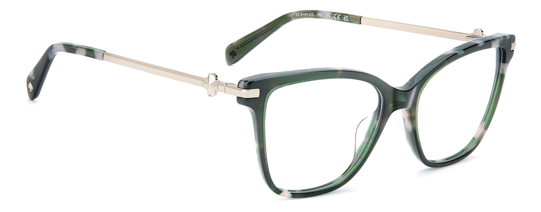 Gafas graduadas kate spade ks shan 2/g p8j verde square femenino talla 54mm - Vista de detalle