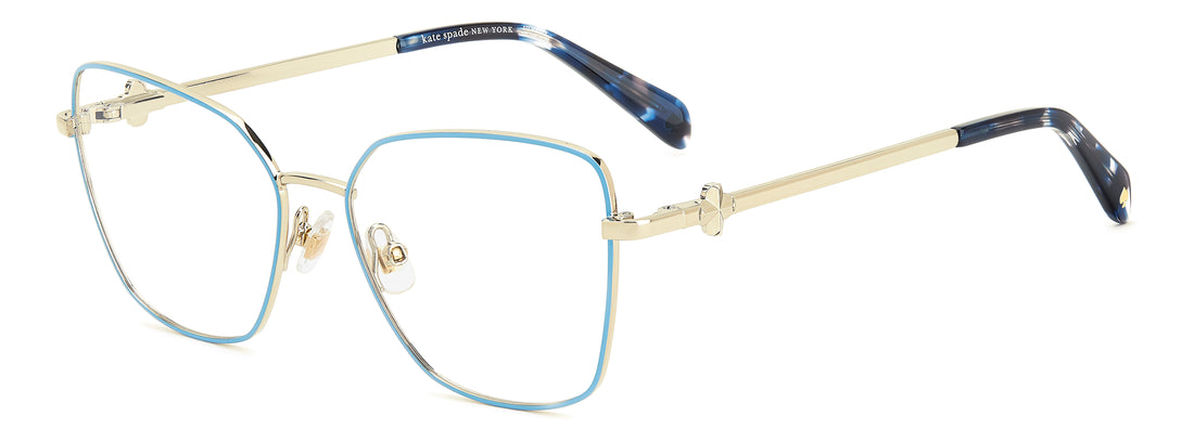 Prescription glasses kate spade ks zenia 2/g ky2 azul square femenino size 53mm - Main view