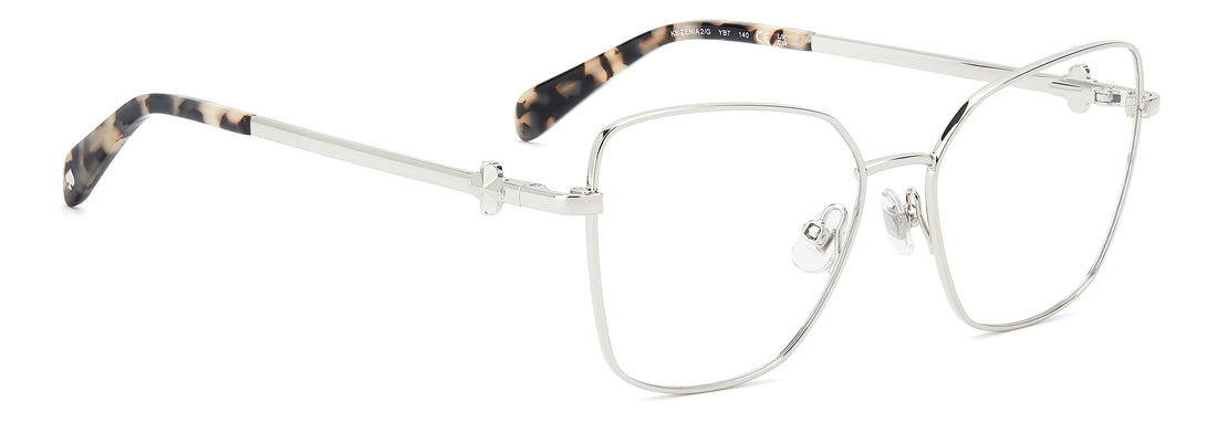 Prescription glasses kate spade ks zenia 2/g yb7 plateado square femenino size 53mm - Detailed view