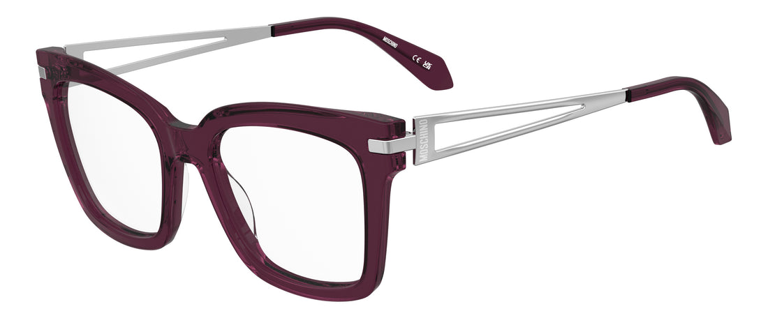 Occhiali da vista moschino mos668 b3v violeta rectangular femenino taglia 52mm - Vista principale