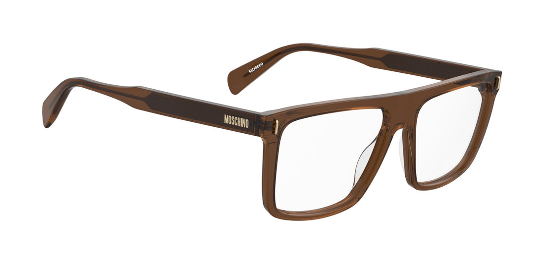 Occhiali da vista moschino mos669 09q marron rectangular masculino taglia 56mm - Vista dettagliata