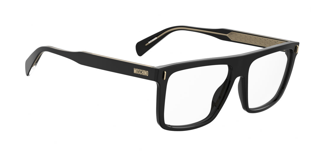 Occhiali da vista moschino mos669 807 negro rectangular masculino taglia 56mm - Vista dettagliata