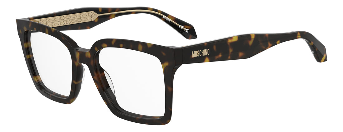 Occhiali da vista moschino mos672 086 havana rectangular femenino taglia 52mm - Vista principale