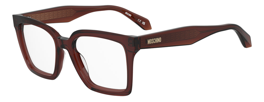 Occhiali da vista moschino mos672 09q marron rectangular femenino taglia 52mm - Vista principale