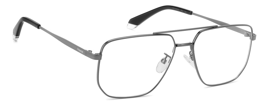 Brillen polaroid pld d632/g r80 plateado navigator masculino maat 58mm - Detailaanzicht