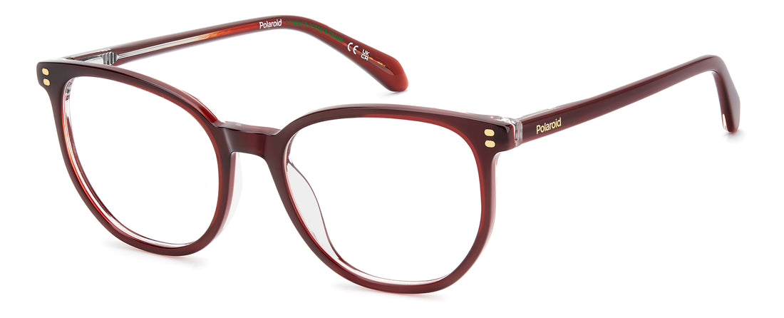 Brillen polaroid pld d633 lhf burdeos cat eye femenino maat 52mm - Hoofdaanzicht