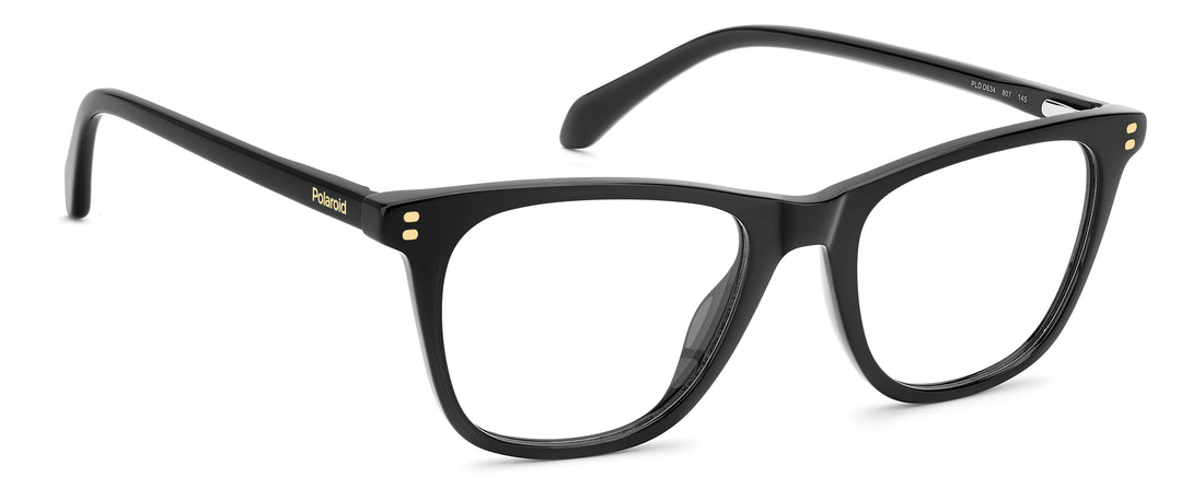Brillen polaroid pld d634 807 negro rectangular masculino maat 51mm - Detailaanzicht