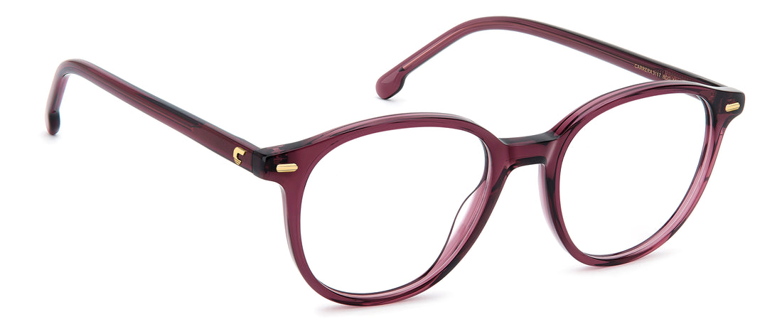Briller carrera 3117 8cq rojo rectangular femenino størrelse 49mm - Detaljeret visning