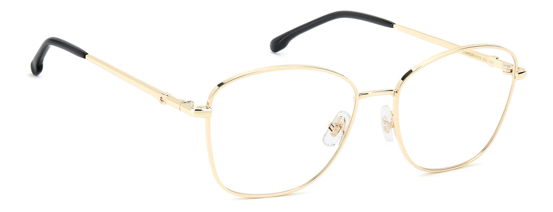Briller carrera 3112 000 dorado rectangular femenino størrelse 56mm - Detaljeret visning