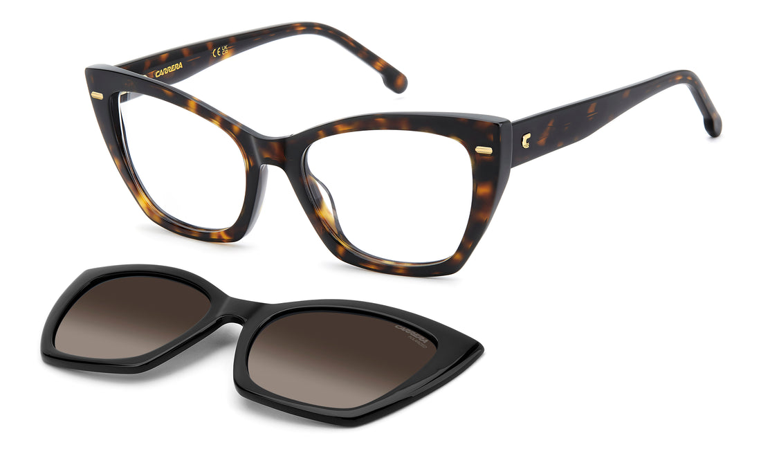 Sonnenbrillen carrera ca 3036/c 086 la havana rectangular femenino größe 53mm - Hauptansicht