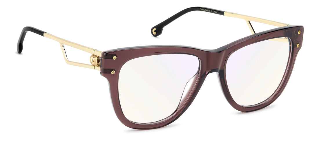 Briller carrera 3106 0t7 13 morado rectangular femenino størrelse 53mm - Detaljeret visning
