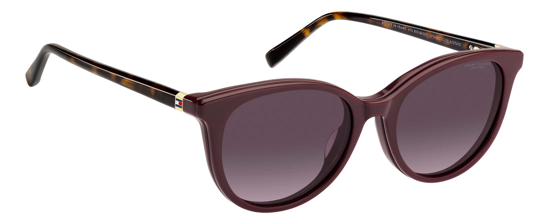 Solglasögon tommy hilfiger th 2395/c lhf xw burdeos cat eye femenino storlek 52mm - Detaljvy