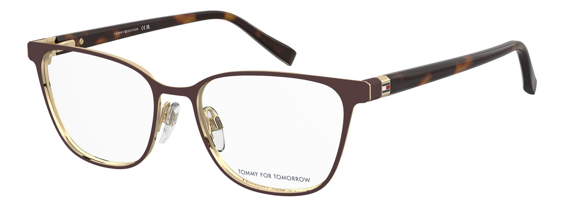 Dioptrijske naočale tommy hilfiger th 2396 09q marron rectangular femenino veličina 54mm - Glavni prikaz