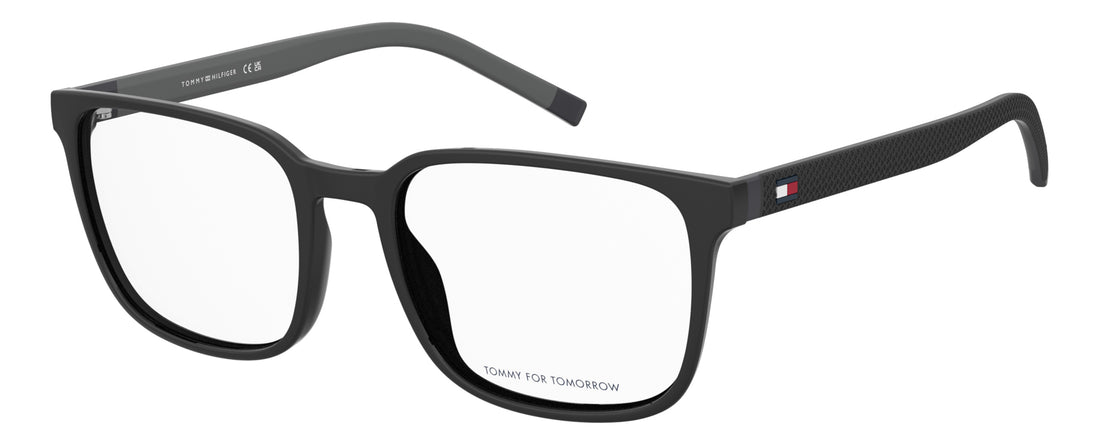Prescription glasses tommy hilfiger th 2380 807 negro rectangular masculino size 56mm - Main view