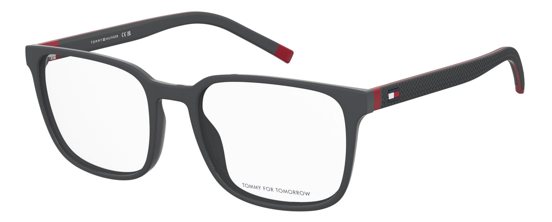 Prescription glasses tommy hilfiger th 2380 kb7 gris rectangular masculino size 56mm - Main view