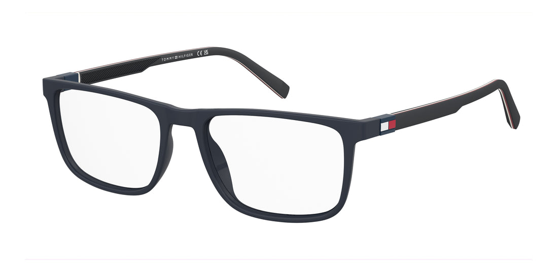 Prescription glasses tommy hilfiger th 2382 pjp azul rectangular masculino size 55mm - Main view