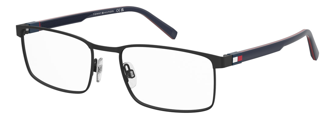 Prescription glasses tommy hilfiger th 2381 003 negro rectangular masculino size 57mm - Main view