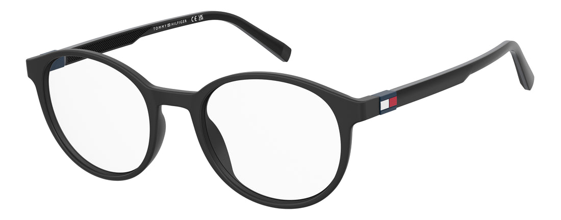 Prescription glasses tommy hilfiger th 2383 807 negro rectangular masculino size 50mm - Main view