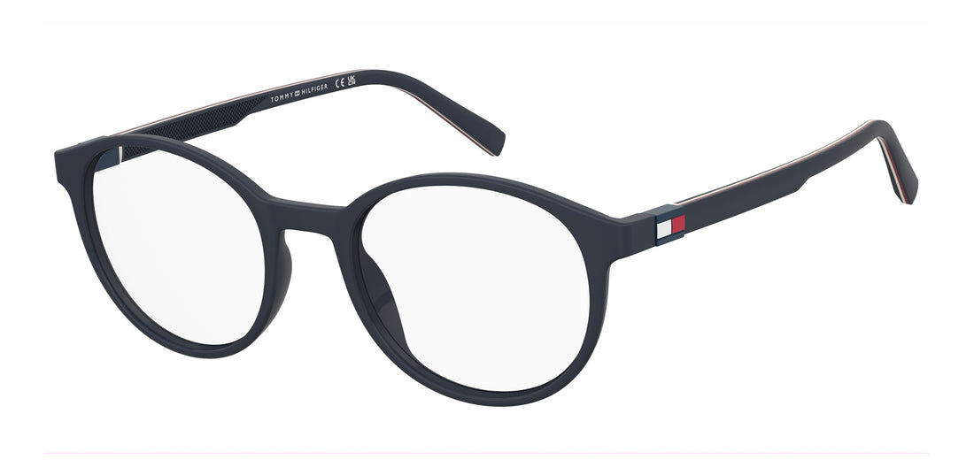 Prescription glasses tommy hilfiger th 2383 pjp azul rectangular masculino size 50mm - Main view