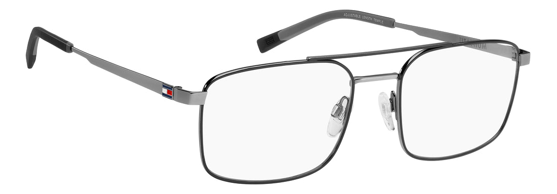 Prescription glasses tommy hilfiger th 2386 ti7 negro rectangular masculino size 56mm - Detailed view