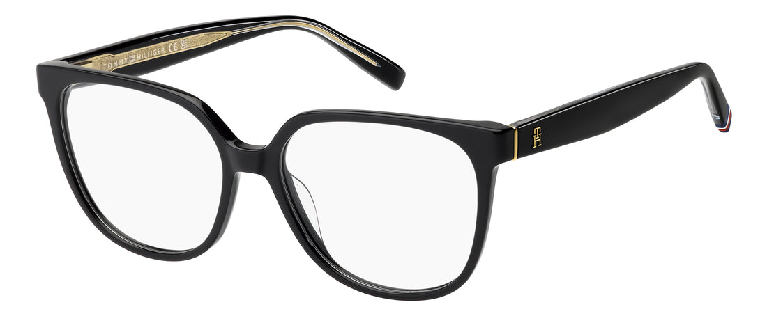 Prescription glasses tommy hilfiger th 2400 807 negro rectangular femenino size 54mm - Main view