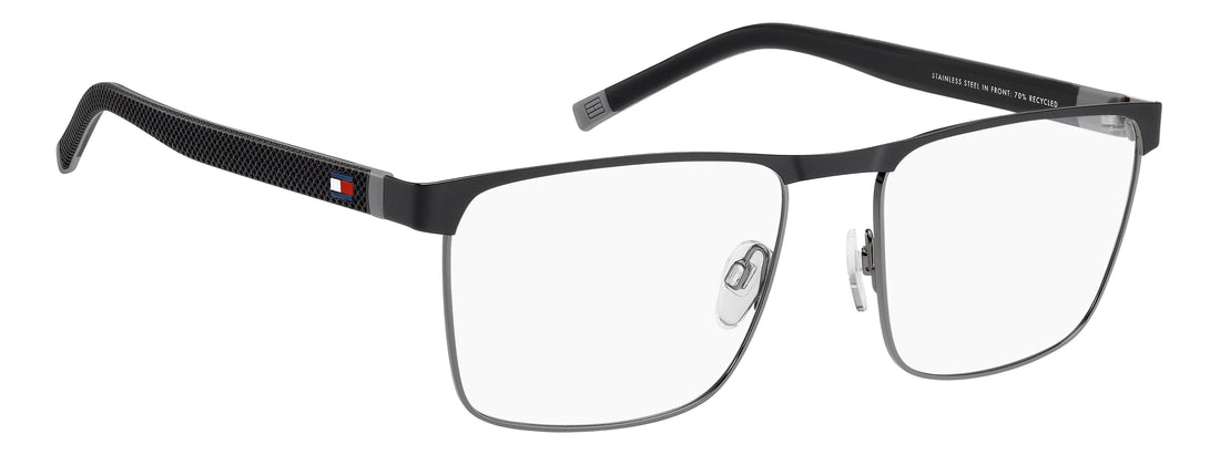 Prescription glasses tommy hilfiger th 2378 ti7 negro rectangular masculino size 56mm - Detailed view