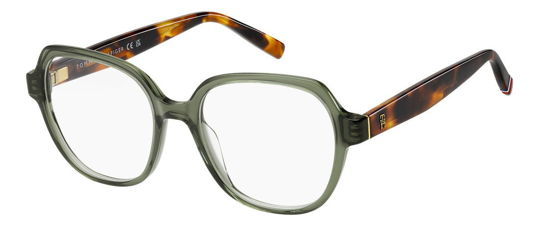 Dioptrijske naočale tommy hilfiger th 2401 1ed verde square femenino veličina 51mm - Glavni prikaz