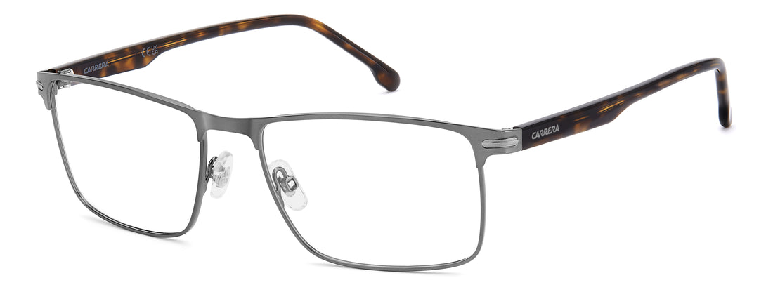 Glasögon carrera 394 r80 plateado rectangular masculino storlek 56mm - Huvudvy