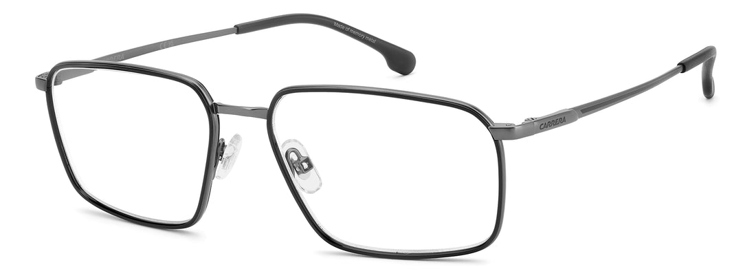 Glasögon carrera 8937 5mo plateado rectangular masculino storlek 57mm - Huvudvy