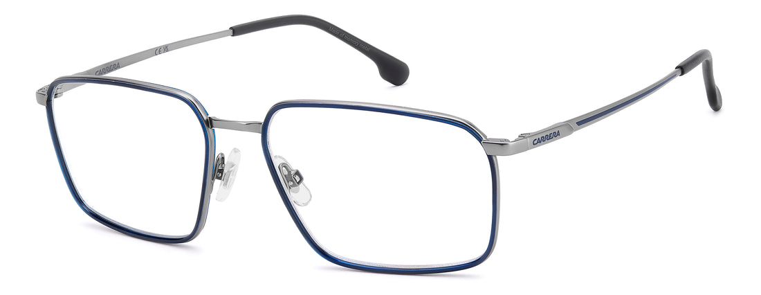 Glasögon carrera 8937 9t9 plateado rectangular masculino storlek 57mm - Huvudvy