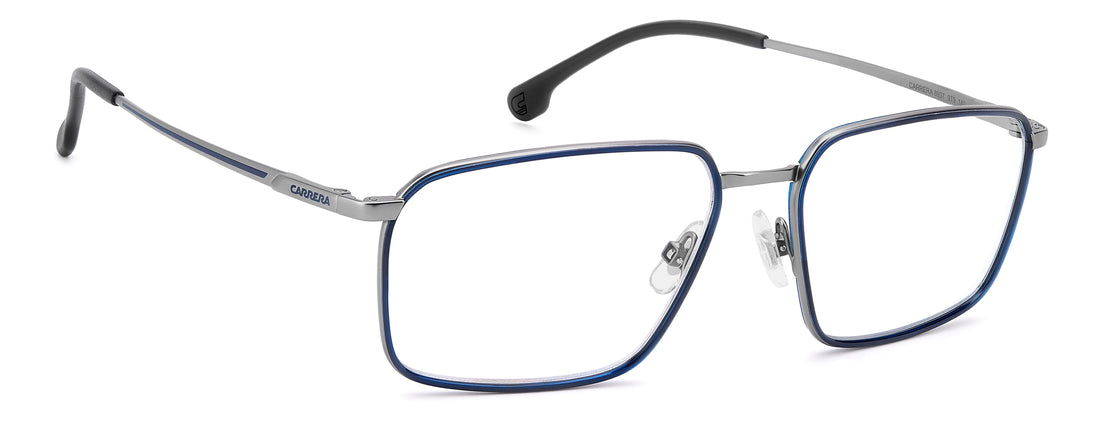 Glasögon carrera 8937 9t9 plateado rectangular masculino storlek 57mm - Detaljvy
