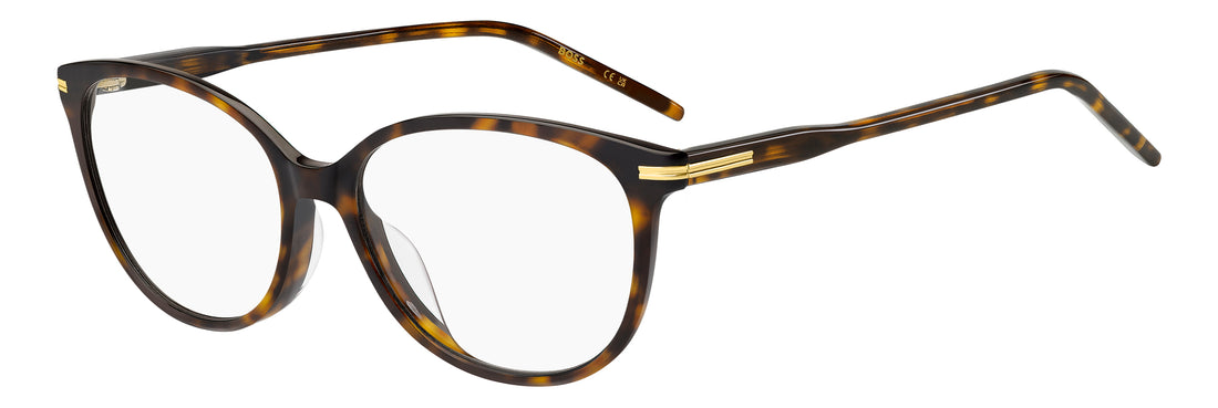 Briller hugo boss boss 2021/g 086 havana rectangular femenino størrelse 55mm - Hovedvisning