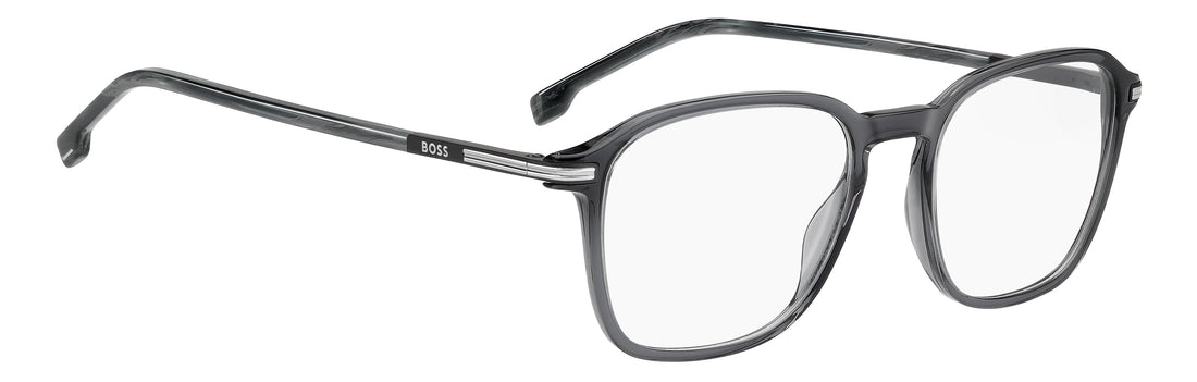 Briller hugo boss boss 2010 kb7 gris rectangular masculino størrelse 53mm - Detaljeret visning
