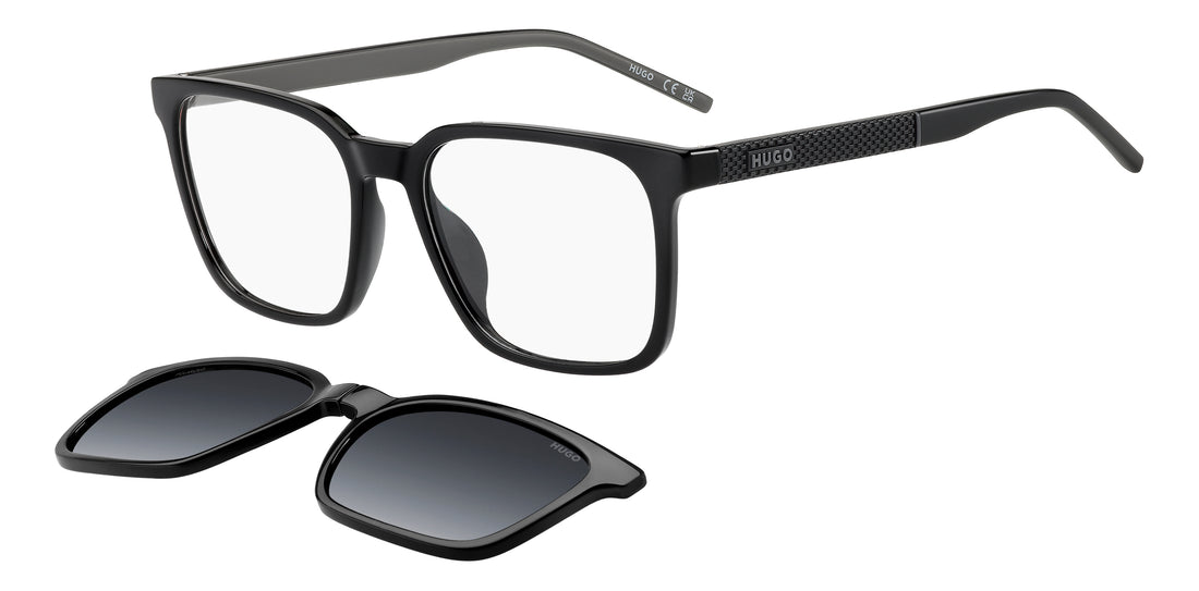 Okulary przeciwsłoneczne hugo hg 1421/g/c qfu wj negro rectangular masculino rozmiar 55mm - Widok główny