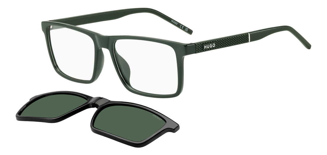 Okulary przeciwsłoneczne hugo hg 1422/g/c 1ed uc verde rectangular masculino rozmiar 56mm - Widok główny