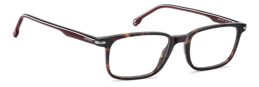 Briller carrera 397 086 havana rectangular masculino størrelse 53mm - Detaljeret visning