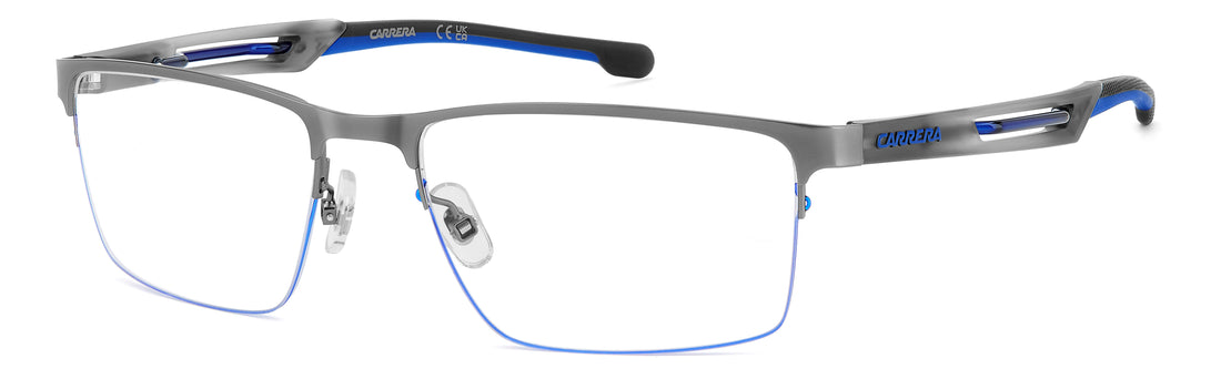 Glasögon carrera 8939 v6d plateado rectangular masculino storlek 57mm - Huvudvy