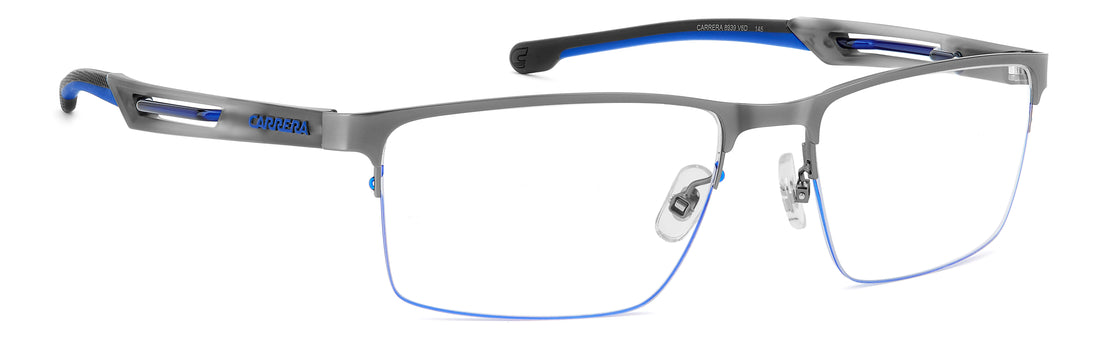 Glasögon carrera 8939 v6d plateado rectangular masculino storlek 57mm - Detaljvy