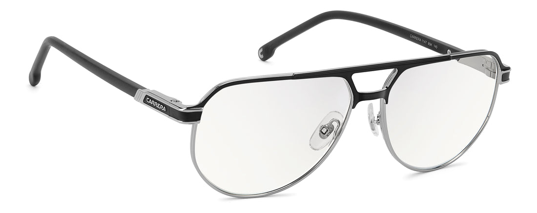 Glasögon carrera 1147 85k 13 plateado pilot masculino storlek 58mm - Detaljvy