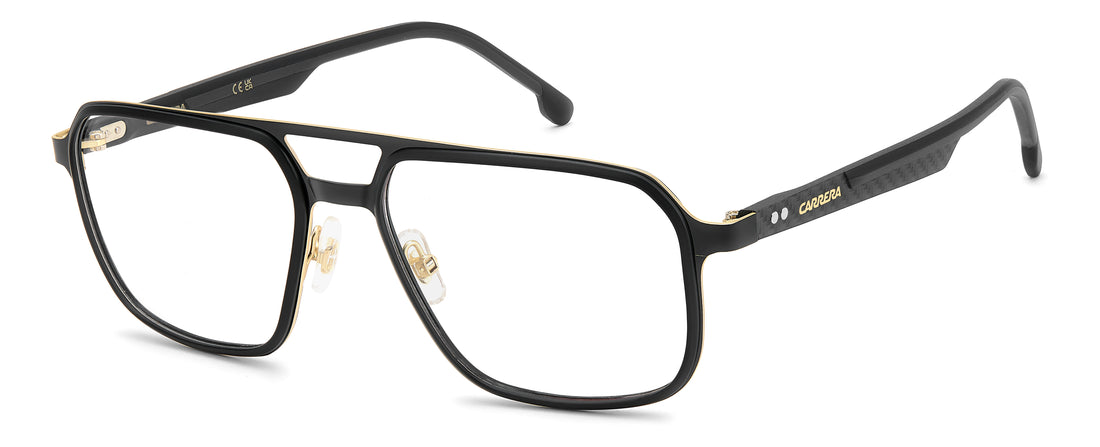 Glasögon carrera 8936 2m2 negro rectangular masculino storlek 57mm - Huvudvy