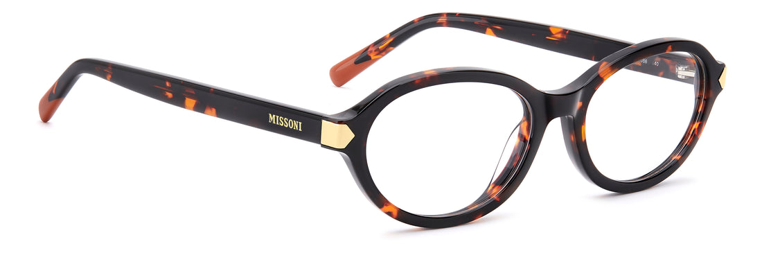 Brillen missoni mis 0307 086 havana oval femenino maat 52mm - Detailaanzicht