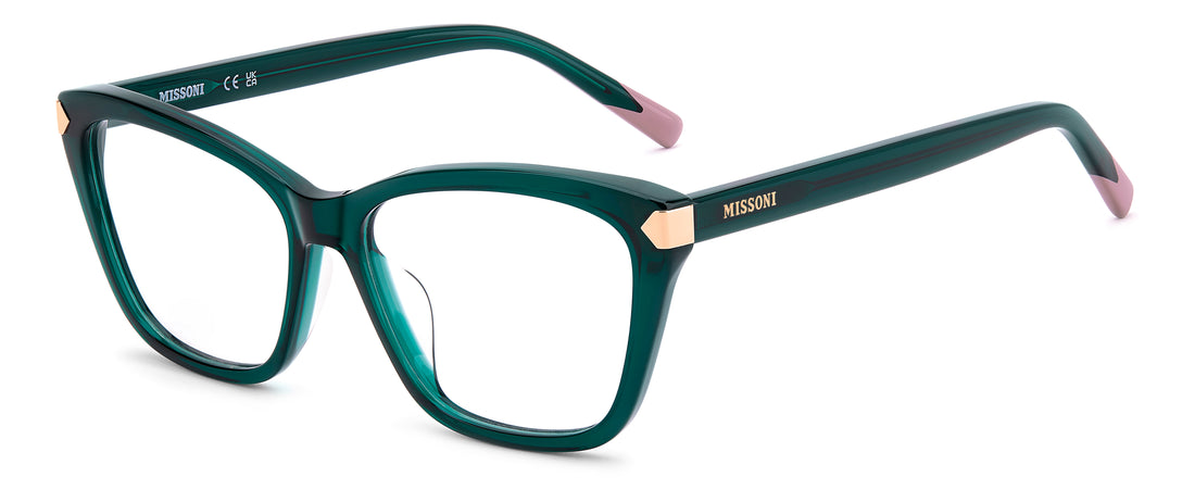 Brillen missoni mis 0308/g 1ed verde rectangular femenino maat 54mm - Hoofdaanzicht