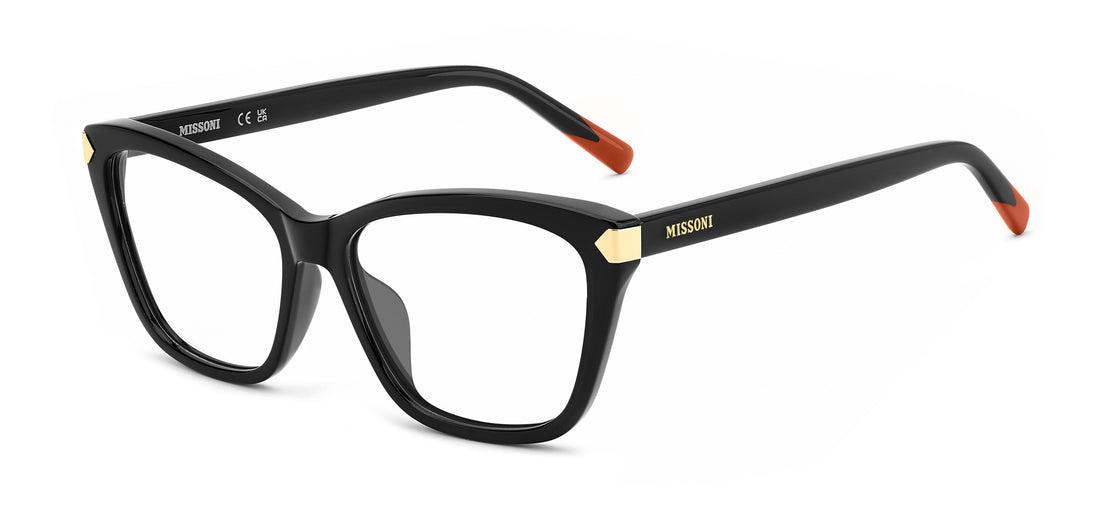 Brillen missoni mis 0308/g 807 negro rectangular femenino maat 54mm - Hoofdaanzicht