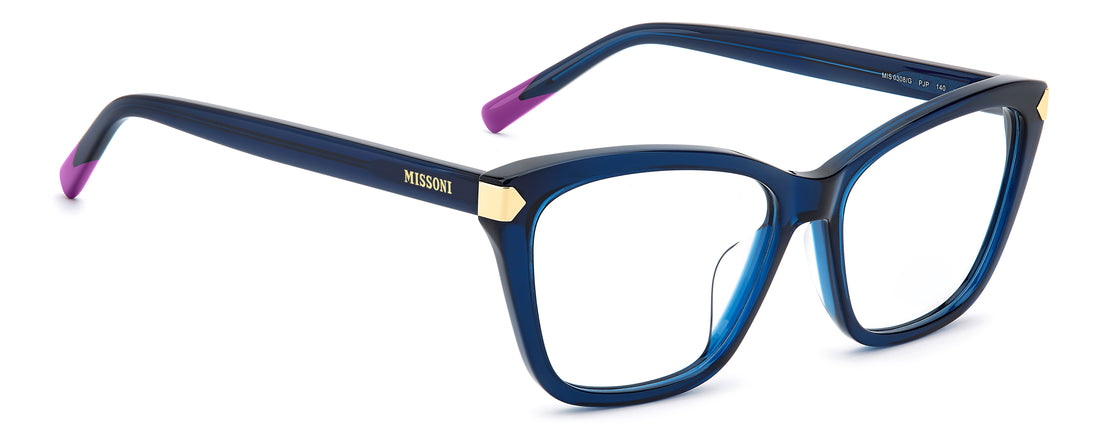 Brillen missoni mis 0308/g pjp azul rectangular femenino maat 54mm - Detailaanzicht