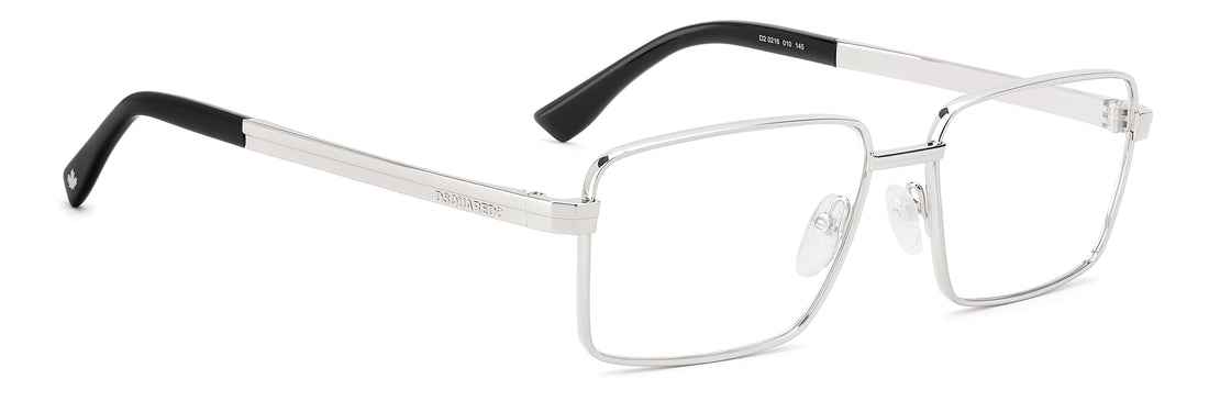 Gafas graduadas dsquared2 d2 0216 010 plateado rectangular masculino talla 56mm - Vista de detalle