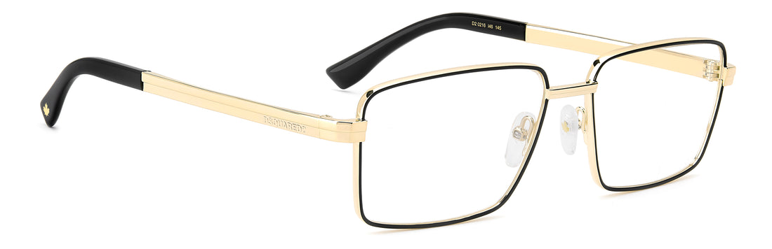Gafas graduadas dsquared2 d2 0216 i46 negro rectangular masculino talla 56mm - Vista de detalle