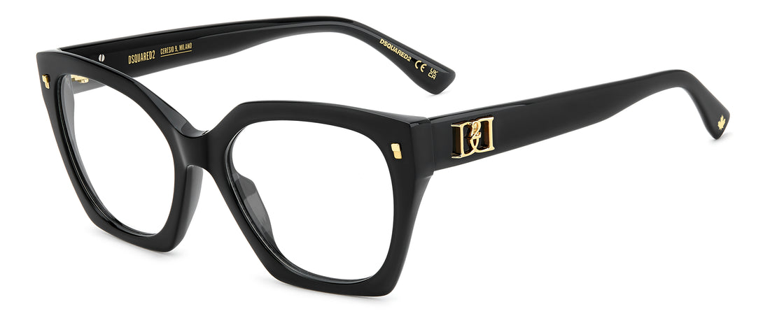 Gafas graduadas dsquared2 d2 0228 807 negro square femenino talla 54mm - Vista principal