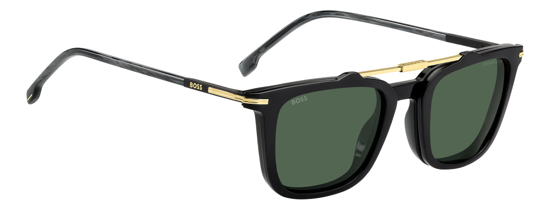 Okulary przeciwsłoneczne hugo boss boss 2008/c 2m2 uc negro rectangular masculino rozmiar 52mm - Widok szczegółowy