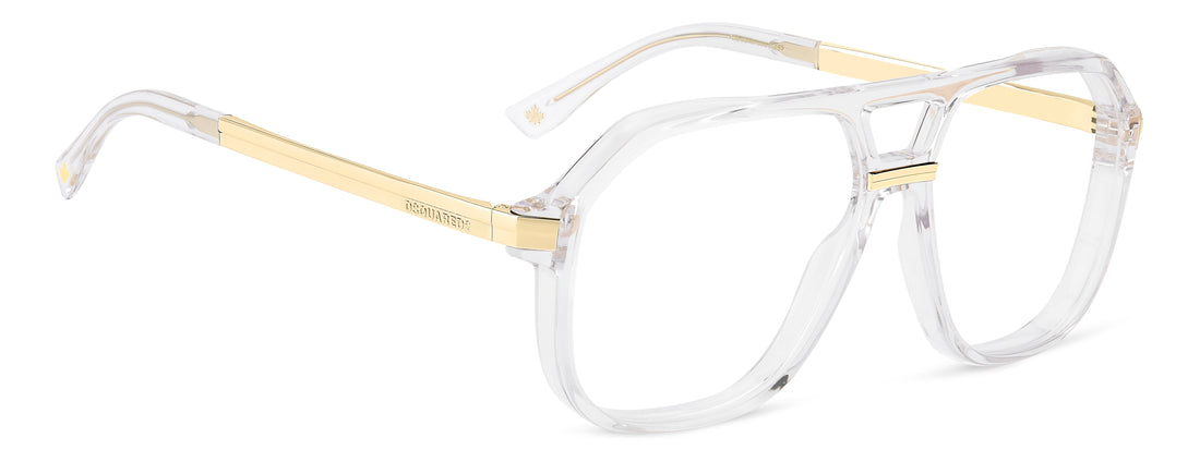 Gafas graduadas dsquared2 d2 0218 900 transparente square masculino talla 58mm - Vista de detalle