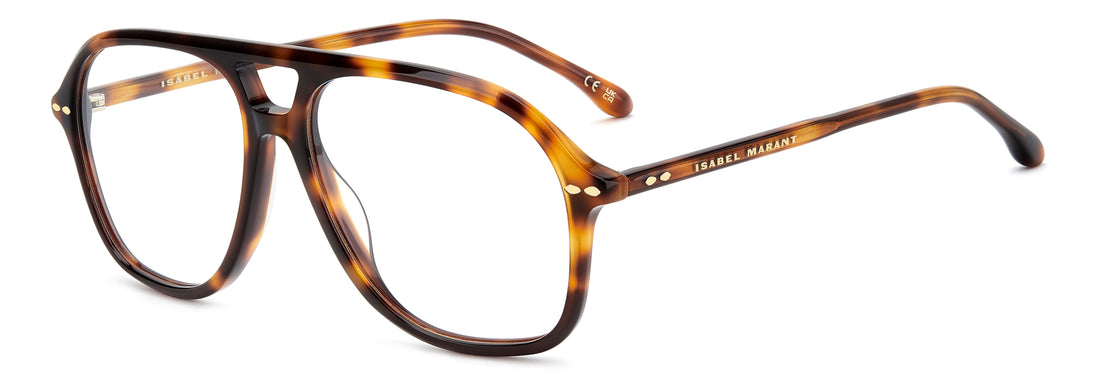 Briller isabel marant im 0276 086 havana square femenino størrelse 55mm - Hovedvisning